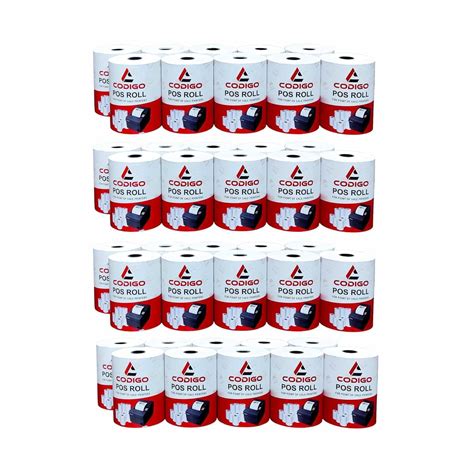 Codigo Thermal Receipt Paper Roll 79mm(3 inch) x 50 Meter | Pack of 40 ...
