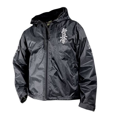 Kyokushin Embroidered Windbreaker Hooded Jacket for Men