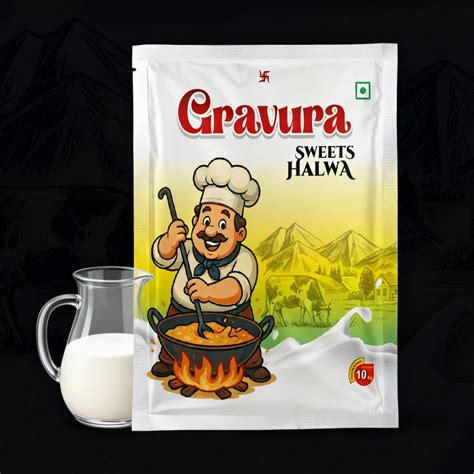 Sweets Halwa Mawa Packaging Design Template – Gravura Designs
