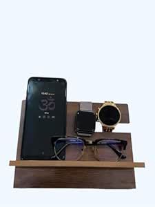 Wooden Stand-Alone Organizer for Cell Phones, Tablets, Earphones ...