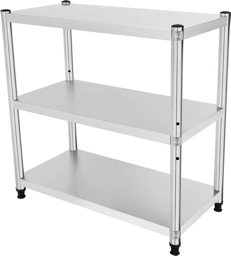 NadineDutol 3 Tier Stainless Steel Kitchen Shelf, Standing Shelf ...