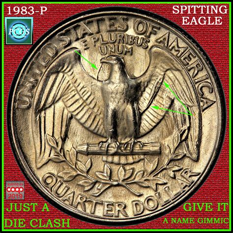 1983-P Washington Quarter. Spitting Eagle? Shifted Mint Mark - Coin ...