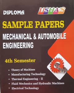 Usha Sample Paper Mechanical and Automobile Engineering 4th semester ...