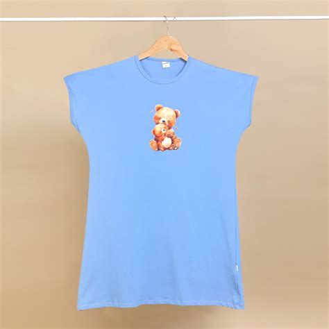 Maternity Long Tshirt: Blue – Double Teddy - Coocuddle
