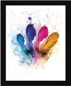 Jitesh Arts Rainbow Colours of Life Lucky Feathers Fang Shui Vastu ...