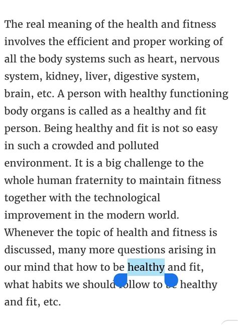 health and fitness on cbse asl good speech - Brainly.in