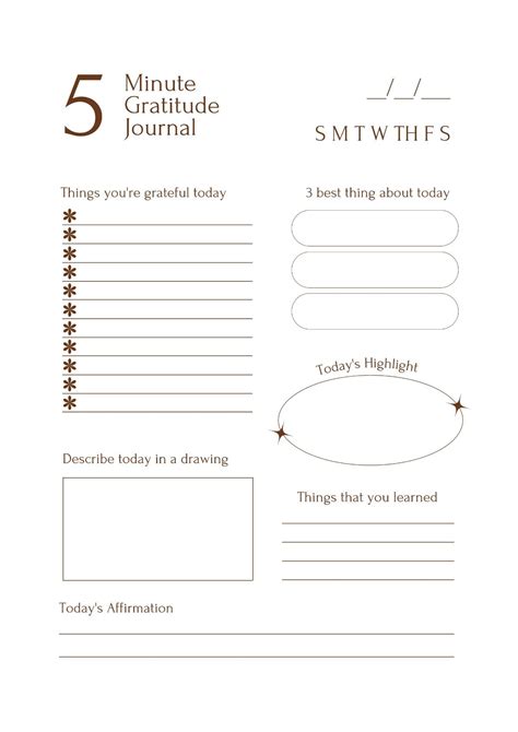 Gratitude journal printable – Artofit