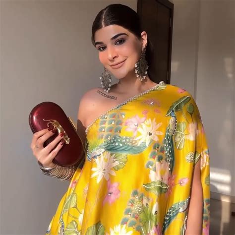 Deeksha Khurana in Bhādõ- Yellow Printed Off-Shoulder Sharara - Set of ...