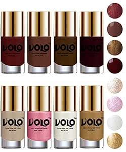 Buy Volo High-Shine Long Lasting Non Toxic Professional Nail Polish Set ...