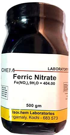 ISOCHEM Ferric Nitrate (500GM) Assay 98% Min : Amazon.in: Industrial ...