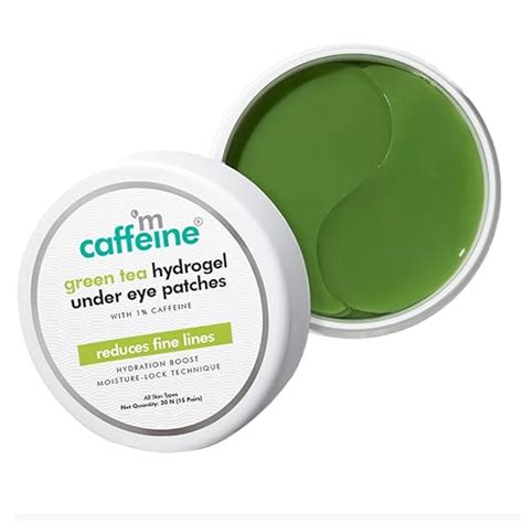 mCaffeine Green Tea Hydrogel Under Eye Patches for Fine Lines Reduction ...