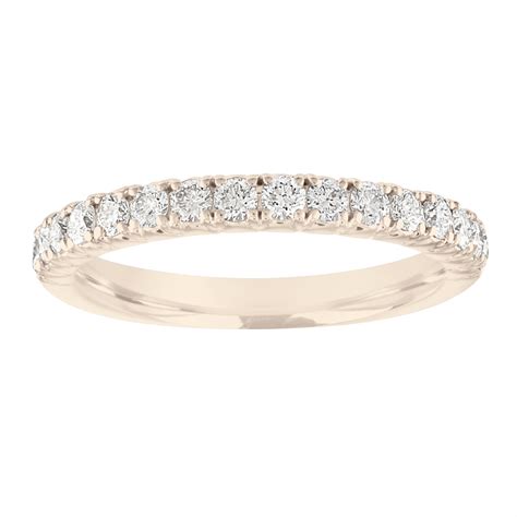 Diamond Wedding Band Yellow Gold, Half Eternity Diamond Wedding Ring ...