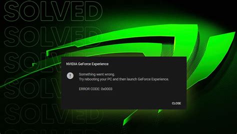Image result for GeForce Error Code 0X0003 Fix