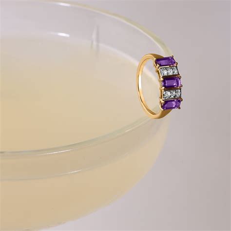 Mystic Dusk 14KT Diamond & Amethyst Finger Ring