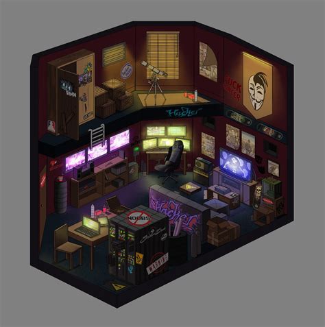 Image result for Hacker Computer Room