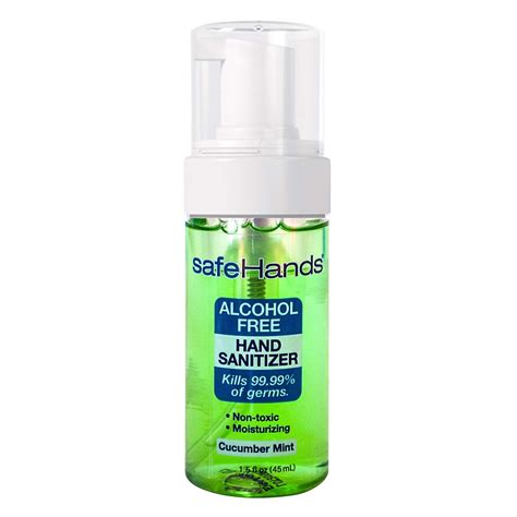 Amazon.com : SafeHands #1 Alcohol Free Foam Hand Sanitizer Brand ...