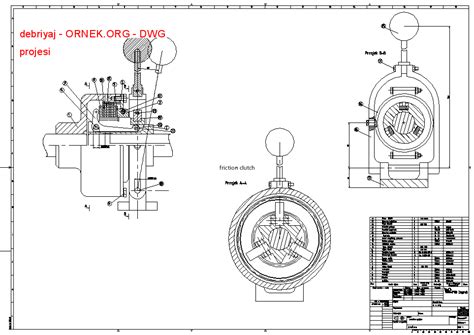debriyaj dwg projesi - Autocad Projeler