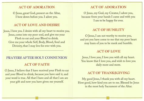 Prayer After Communion Catholic