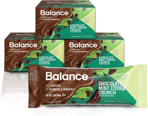 Buy Balance Bar, Healthy Protein Snacks, Chocolate Mint Cookie Crunch ...