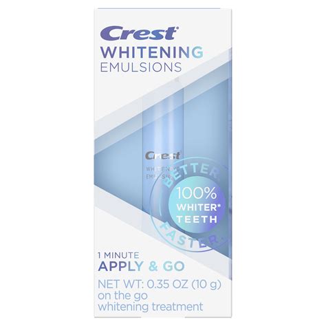 Crest Whitening Emulsions: Enamel Safe, Sensitive Teeth Whitener with ...