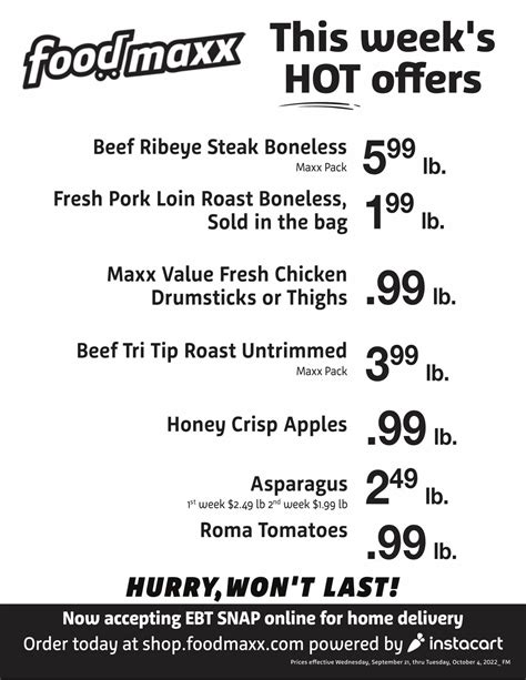 FoodMaxx Ad Circular - 09/21 - 10/04/2022 | Rabato