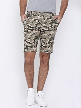 The Indian Garage Co Men's Slim Fit Camouflage Shorts (SHORTS01_Digi ...
