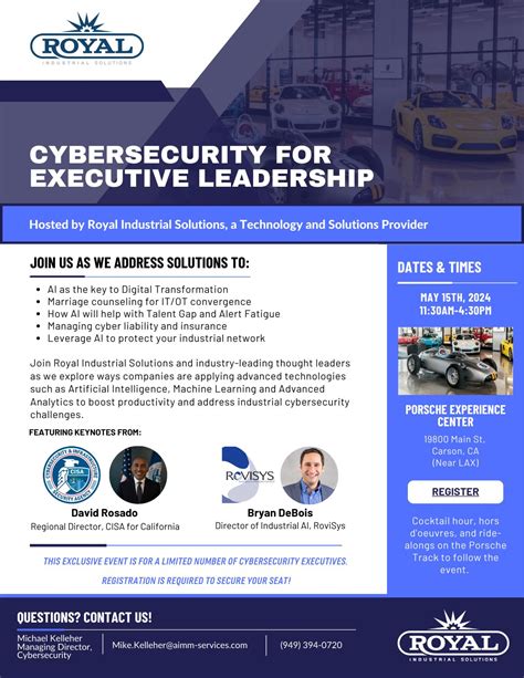 Cybersecurity for Executive Leadership | Royal Industrial Solutions