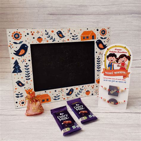 Rakhi Gift Hamper Pack by Penkraft in a unique Hand Painted in Pichwai ...