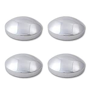 8 Chrome Dome Style Kenworth Peterbilt Truck Rear Hub Cap Wheel Covers ...