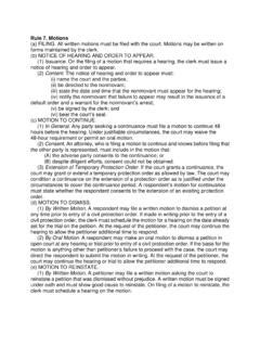 Rule 7. Motions - DC Courts / rule-7-motions-dc-courts.pdf / PDF4PRO