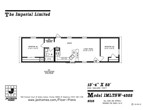 Two Bedroom 14X40 Floor Plans / 14x40 Modular Tiny Home Cabin For Sale ...