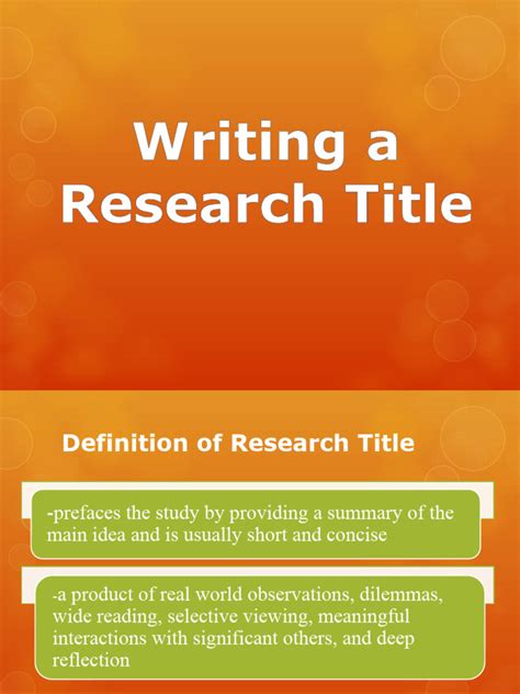 How to Make a Research Title Guide Example 的图像结果