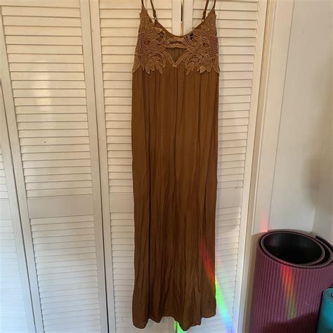 Beautiful burnt orange maxi dress. Size medium... - Depop