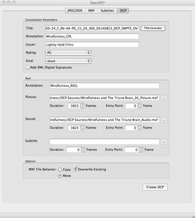 Image result for OpenDCP File