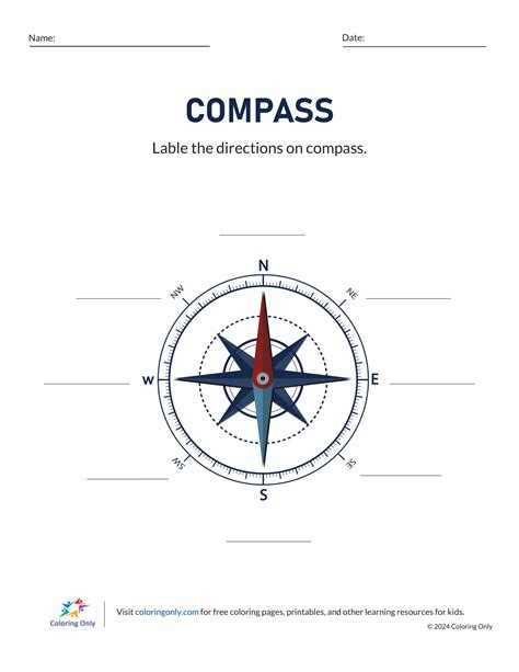 Image result for How to Use a Compass Printable