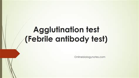 Image result for Agglutination Test