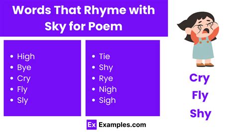 450+ Words That Rhyme With Sky List, Meaning, PDF
