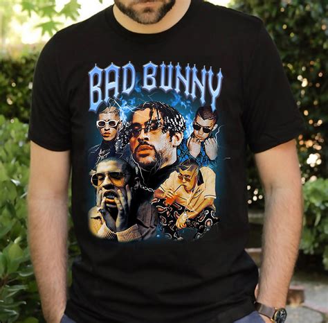 BAD BUNNY Shirt Bad Bunny Printed Graphic Tee Bad Bunny Fan | Etsy