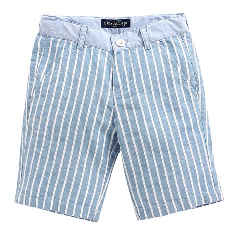 Hopscotch Chirimoya Boys' Cotton Yarndyed Shorts in Blue Colour for ...