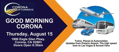 Good Morning Corona: Trains, Planes, & Automobiles, Eagle Glen Golf ...