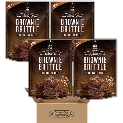 Sheila G's Brownie Brittle Bite Size Chocolate Chip Bundle - 4 ...