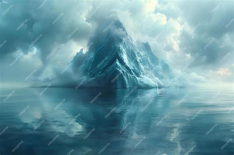 Iceberg Depths The Unseen Peril Concept Environmental Conservation ...