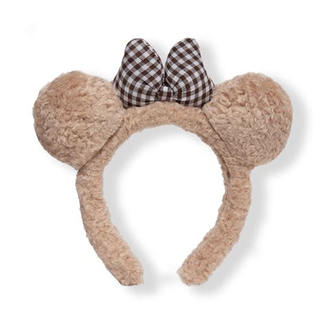 Kids Teddy Bear Hairband with Checkered Bow Design Beige Colour – Radhu ...