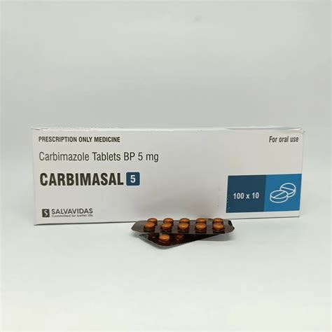 anti-thyroid Medicine - Carbimazole Tablets Bp 5 Mg (Carbimasal 5 ...