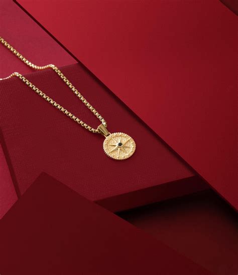 RARE PRINCE by CARAT SUTRA | Unique Designed Compass Pendant for Men ...