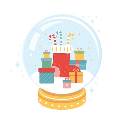 Christmas present snow globe Images - Free Download on Freepik