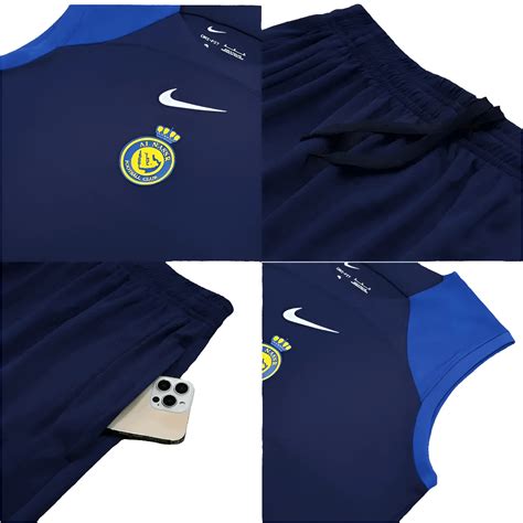 Al Nassr Dark Blue Sleeveless Training Set (With Shorts) – Champions Kit