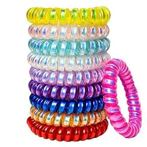 Buy SHREYA-FASHION® - Hair Bands, Spiral Hair Ties Telephone Wire Hair ...