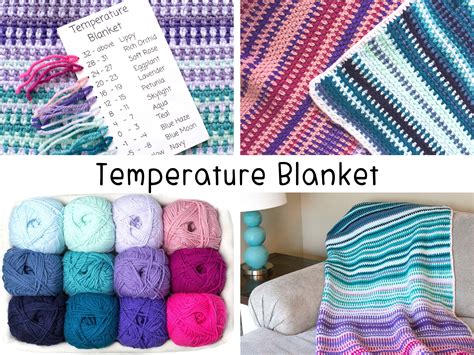 TEMPERATURE BLANKET Crochet Pattern Historical Color Chart Tutorial ...