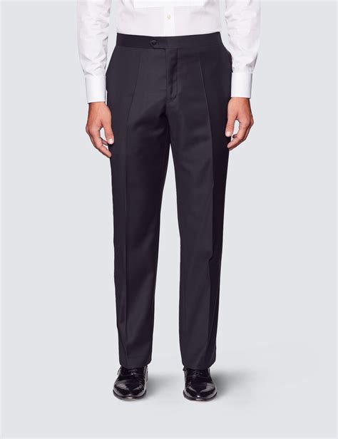 Men’s Black Classic Fit Dinner Suit Pants